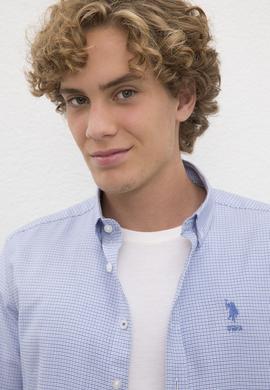 Erkek Mavi Gömlek Uzunkol - 50219605019