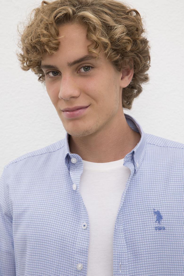 Erkek Mavi Gömlek Uzunkol - 50219605019