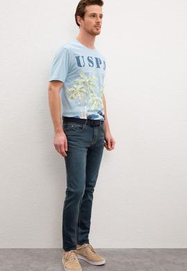 Erkek Yeşil Denim Pantolon - 50220334018