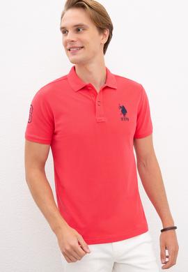 Erkek Pembe Polo Yaka T-Shirt - 50218831149