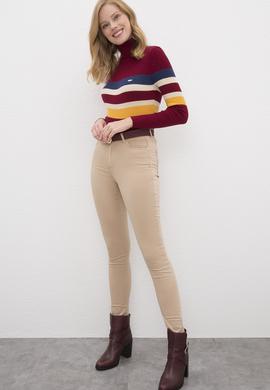 Kadın Bordo Kazak - 50223954021