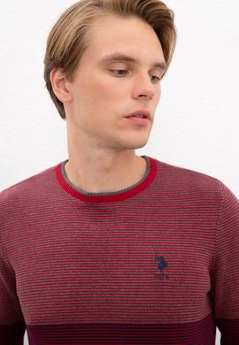 Erkek Bordo Kazak - 50223877024