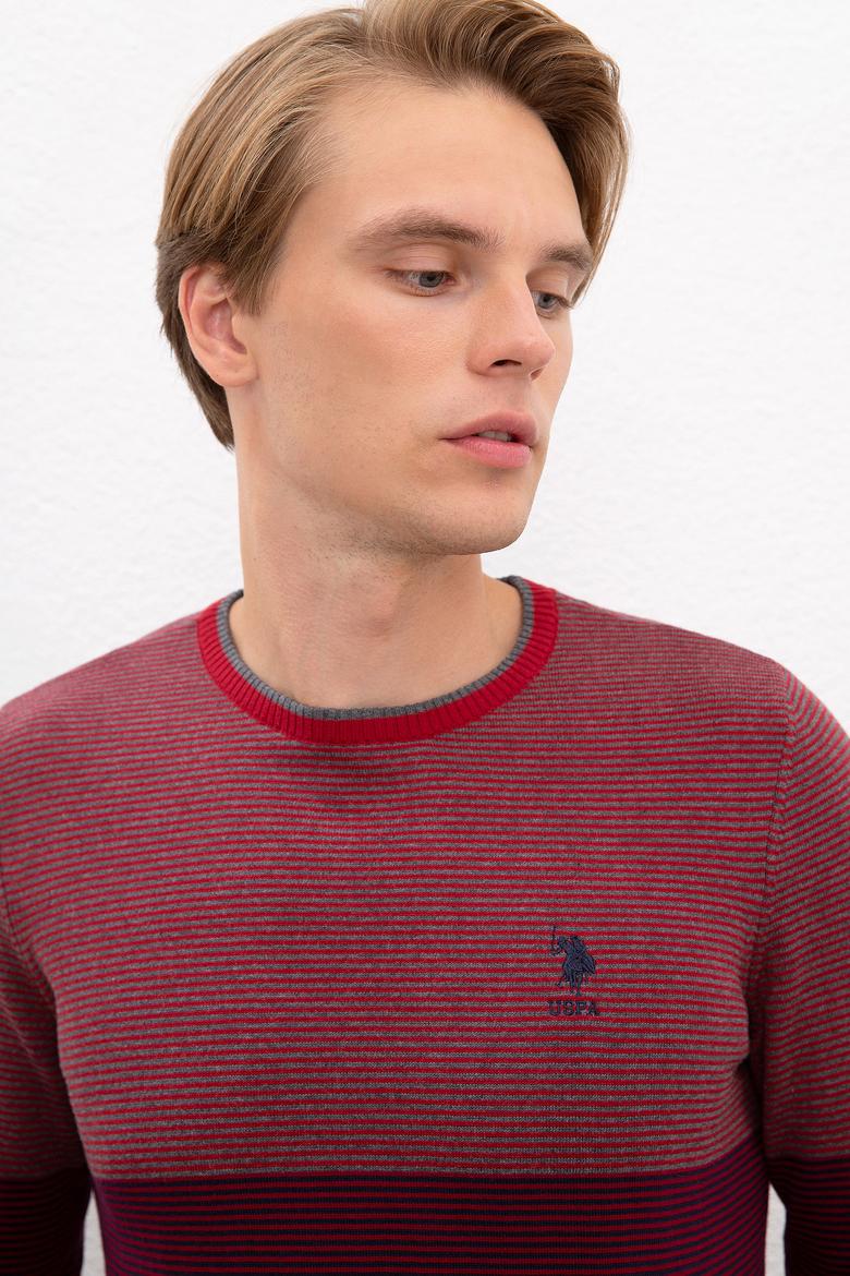 Erkek Bordo Kazak - 50223877024