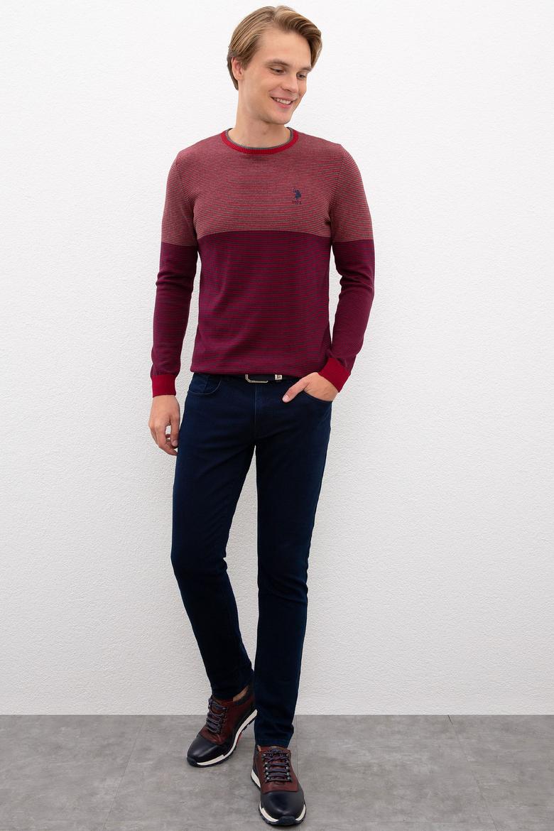 Erkek Bordo Kazak - 50223877024