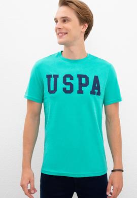 Erkek Yeşil Basic Bisiklet Yaka Tişört - 50216452055