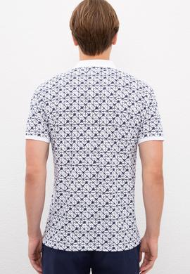 Erkek Beyaz Polo Yaka T-Shirt - 50217898018