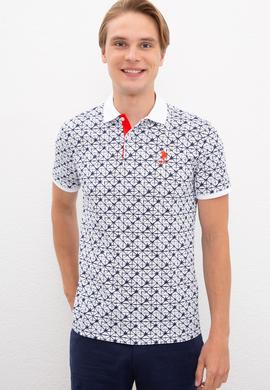Erkek Beyaz Polo Yaka T-Shirt - 50217898018