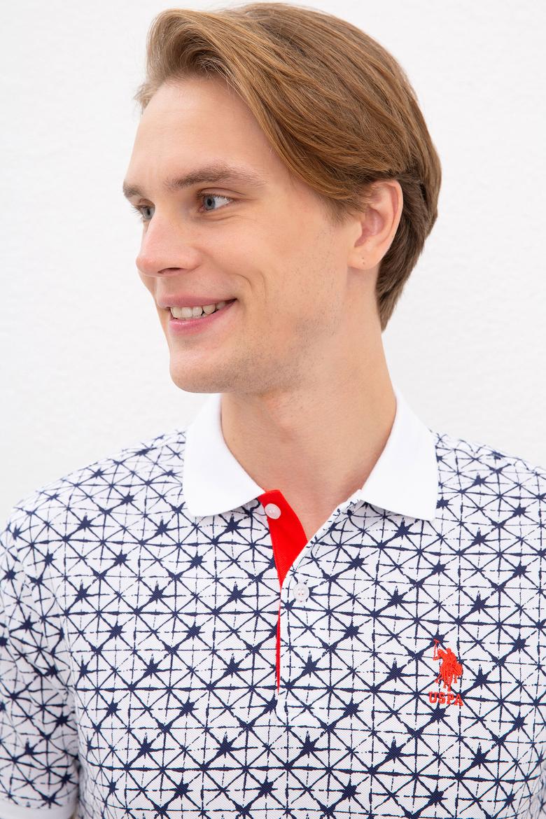 Erkek Beyaz Polo Yaka T-Shirt - 50217898018