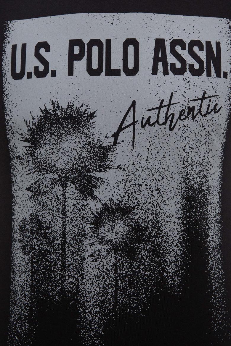 Erkek Siyah Bisiklet Yaka T-Shirt - 50218012021