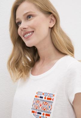 Kadın Beyaz Tişört - 50225585012