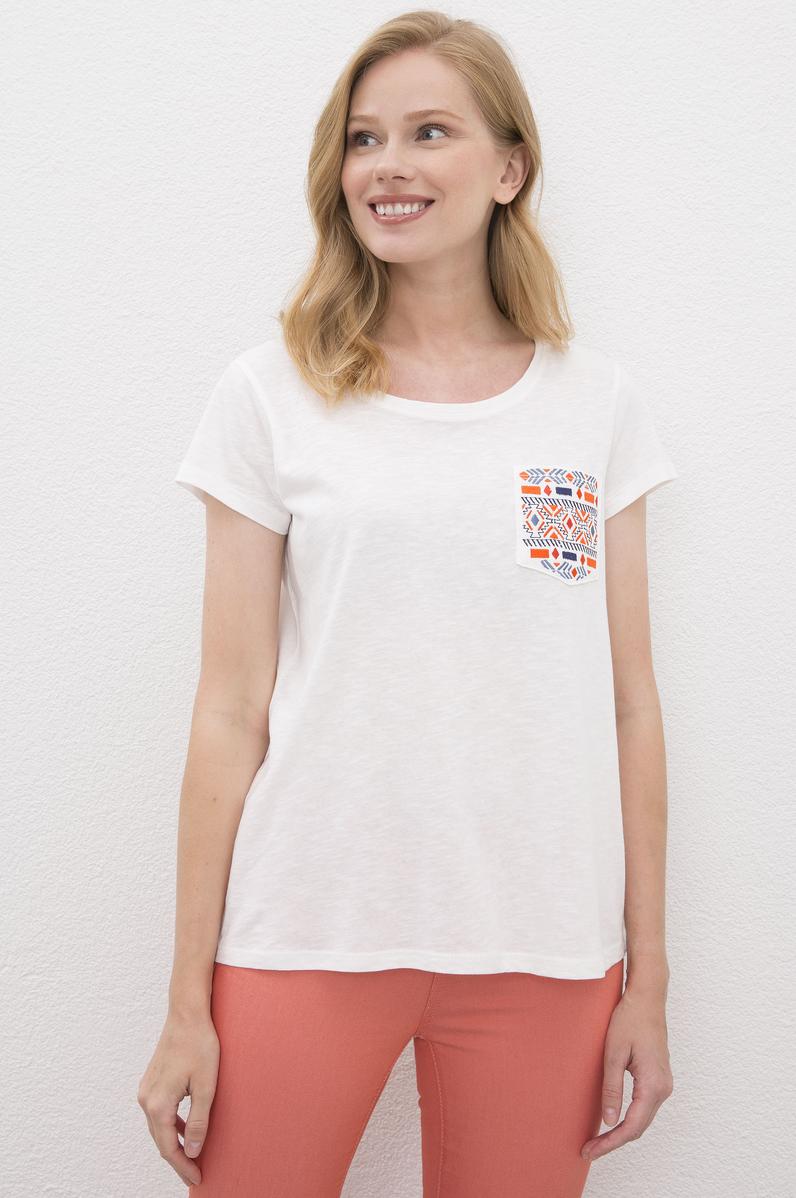 Kadın Beyaz Tişört