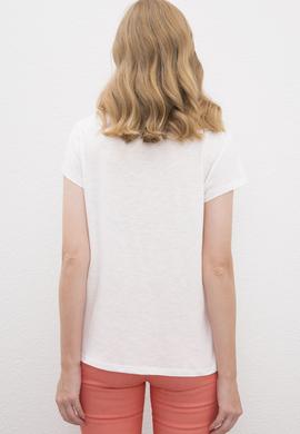 Kadın Beyaz Tişört - 50225585012