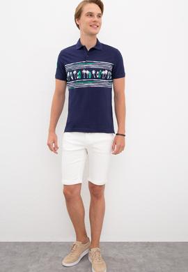 Erkek Lacivert Polo Yaka Tişört - 50219118009