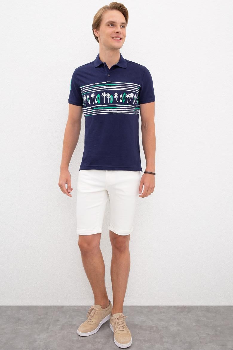 Erkek Lacivert Polo Yaka Tişört - 50219118009