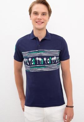 Erkek Lacivert Polo Yaka Tişört - 50219118009