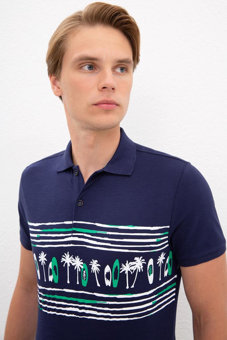 Erkek Lacivert Polo Yaka Tişört - 50219118009