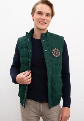 Erkek Yeşil Örme Hırka - 50207499018