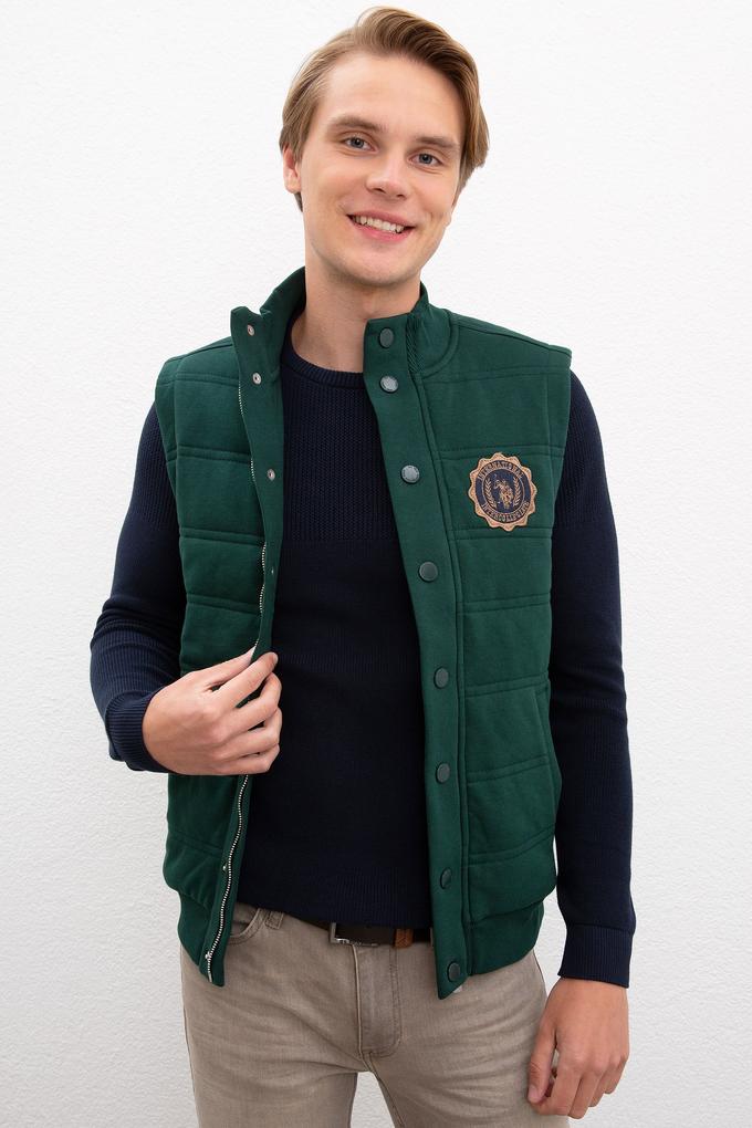 Erkek Yeşil Örme Hırka