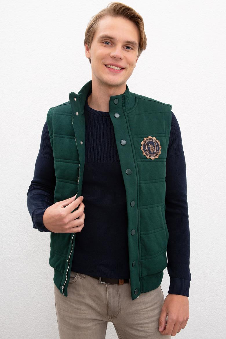 Erkek Yeşil Örme Hırka