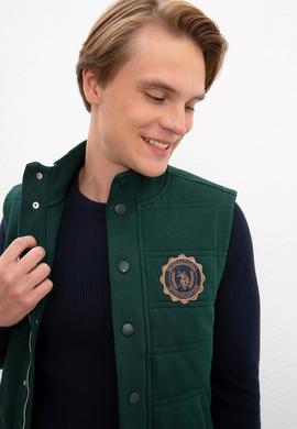 Erkek Yeşil Örme Hırka - 50207499018