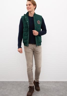 Erkek Yeşil Örme Hırka - 50207499018