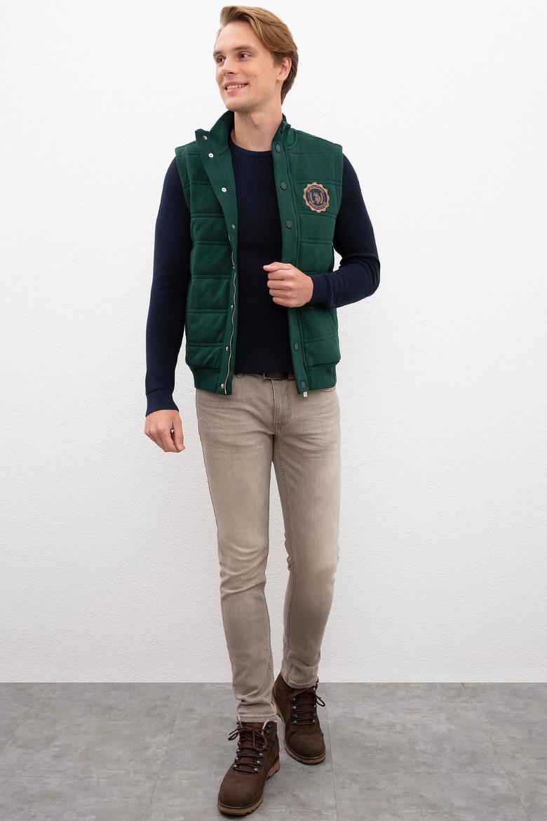 Erkek Yeşil Örme Hırka - 50207499018