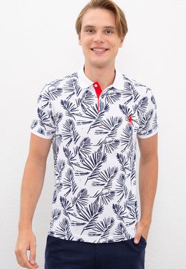 Erkek Beyaz Polo Yaka T-Shirt - 50217990009