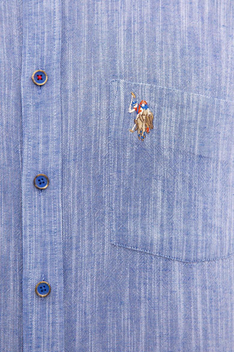 Erkek Mavi Gömlek Uzunkol - 50218436010