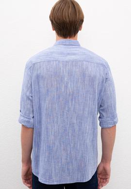 Erkek Mavi Gömlek Uzunkol - 50218436010