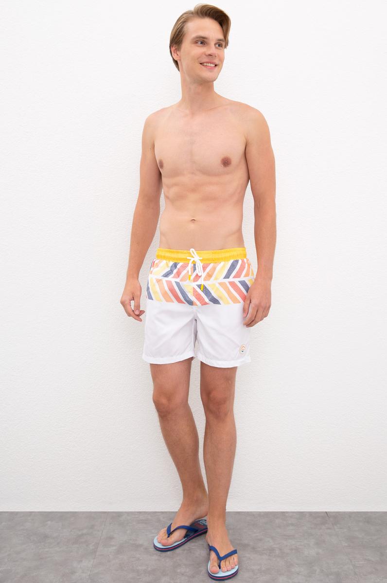 Erkek Sarı Deniz Şortu