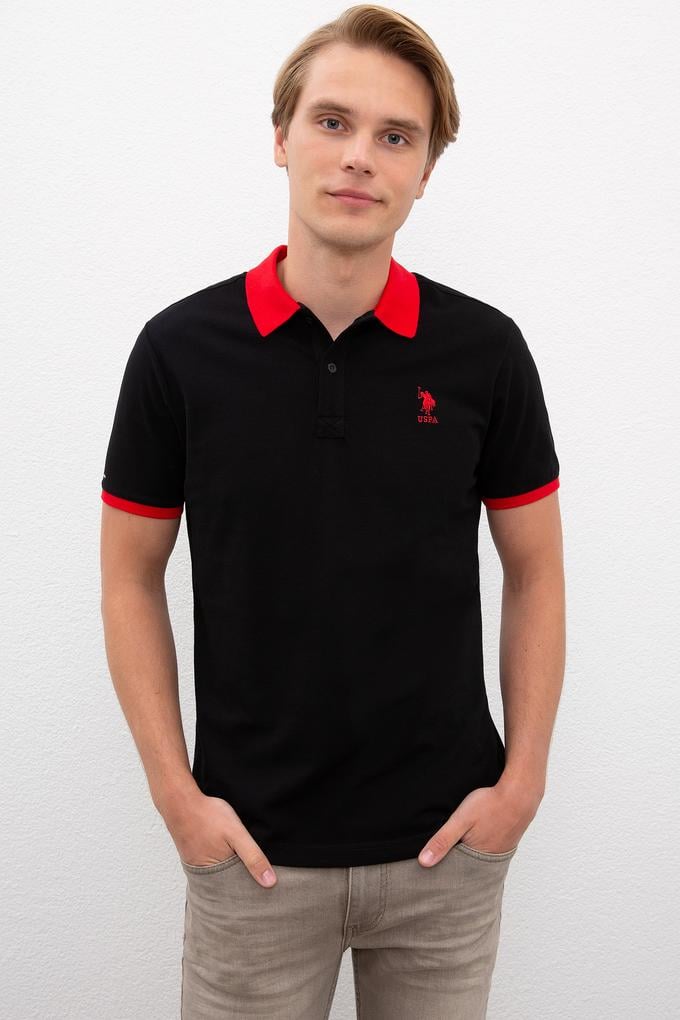Erkek Siyah Polo Yaka T-Shirt