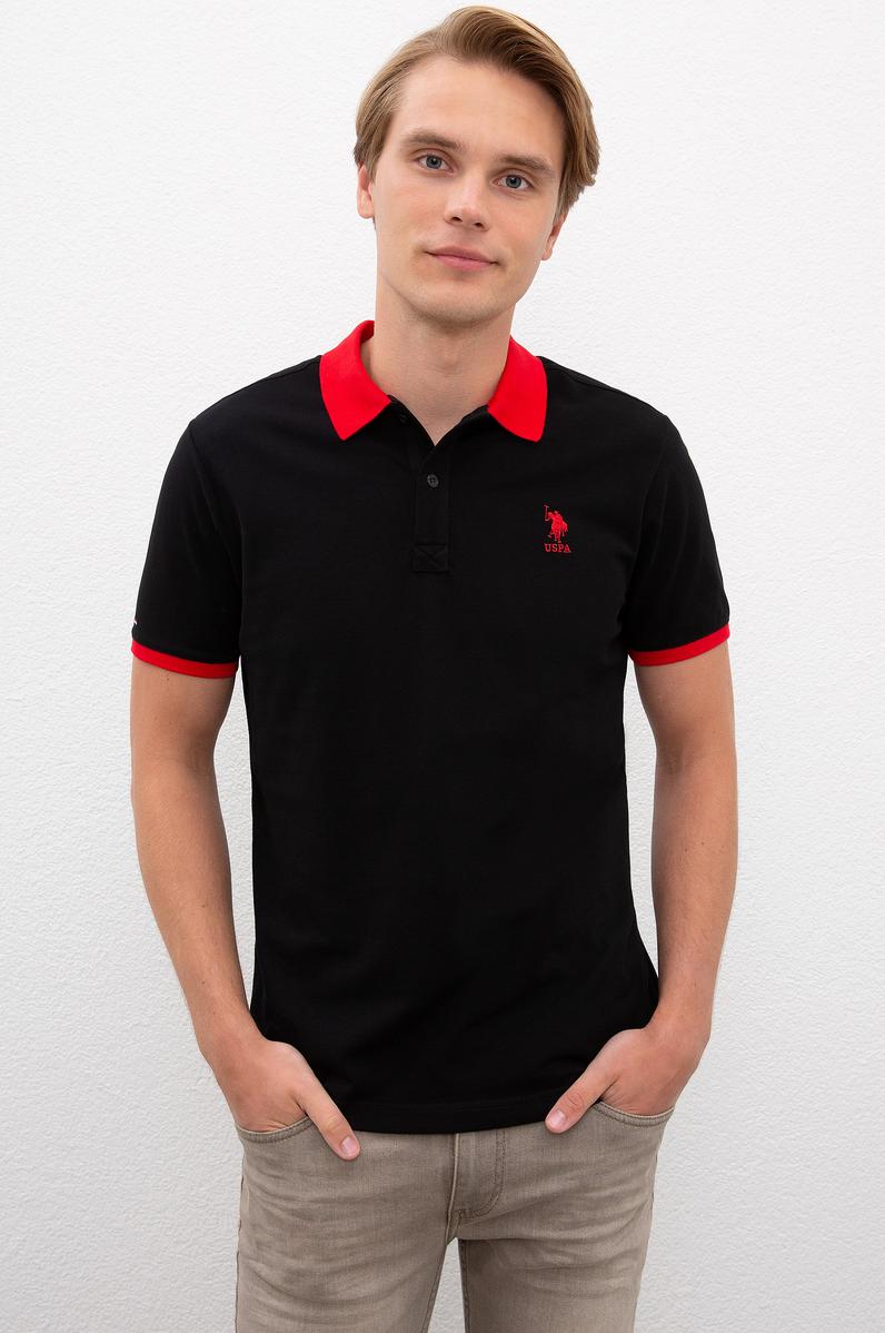 Erkek Siyah Polo Yaka T-Shirt