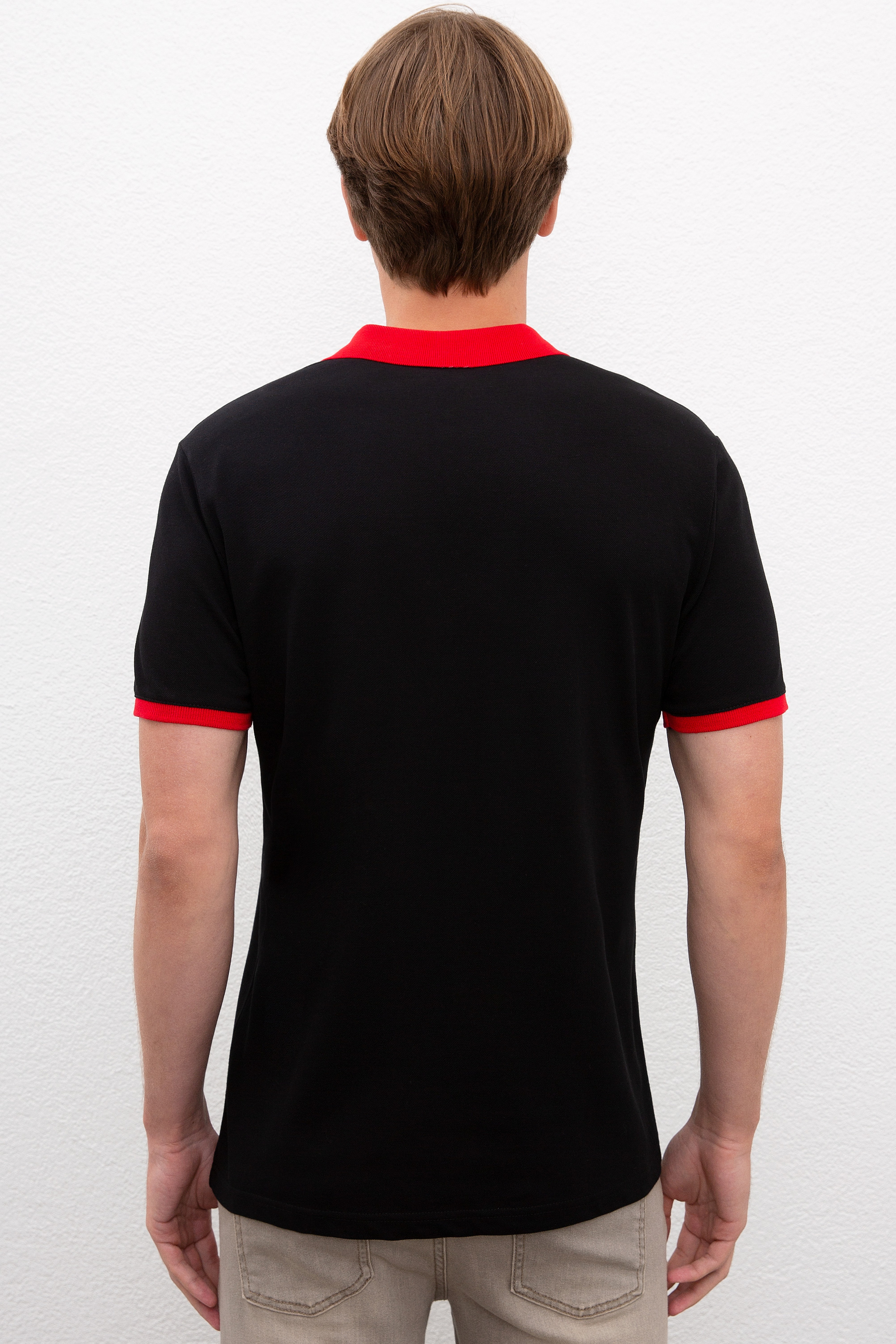Erkek Siyah Polo Yaka T-Shirt