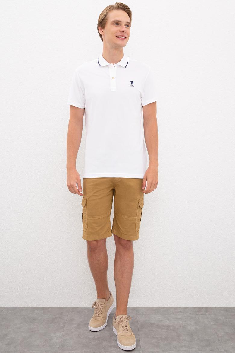 Erkek Beyaz Polo Yaka T-Shirt - 50218869009