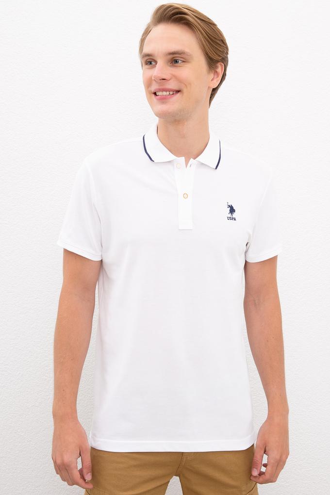 Erkek Beyaz Polo Yaka T-Shirt