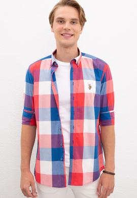 Erkek Kırmızı Gömlek Uzunkol - 50218686012