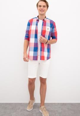 Erkek Kırmızı Gömlek Uzunkol - 50218686012