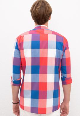 Erkek Kırmızı Gömlek Uzunkol - 50218686012