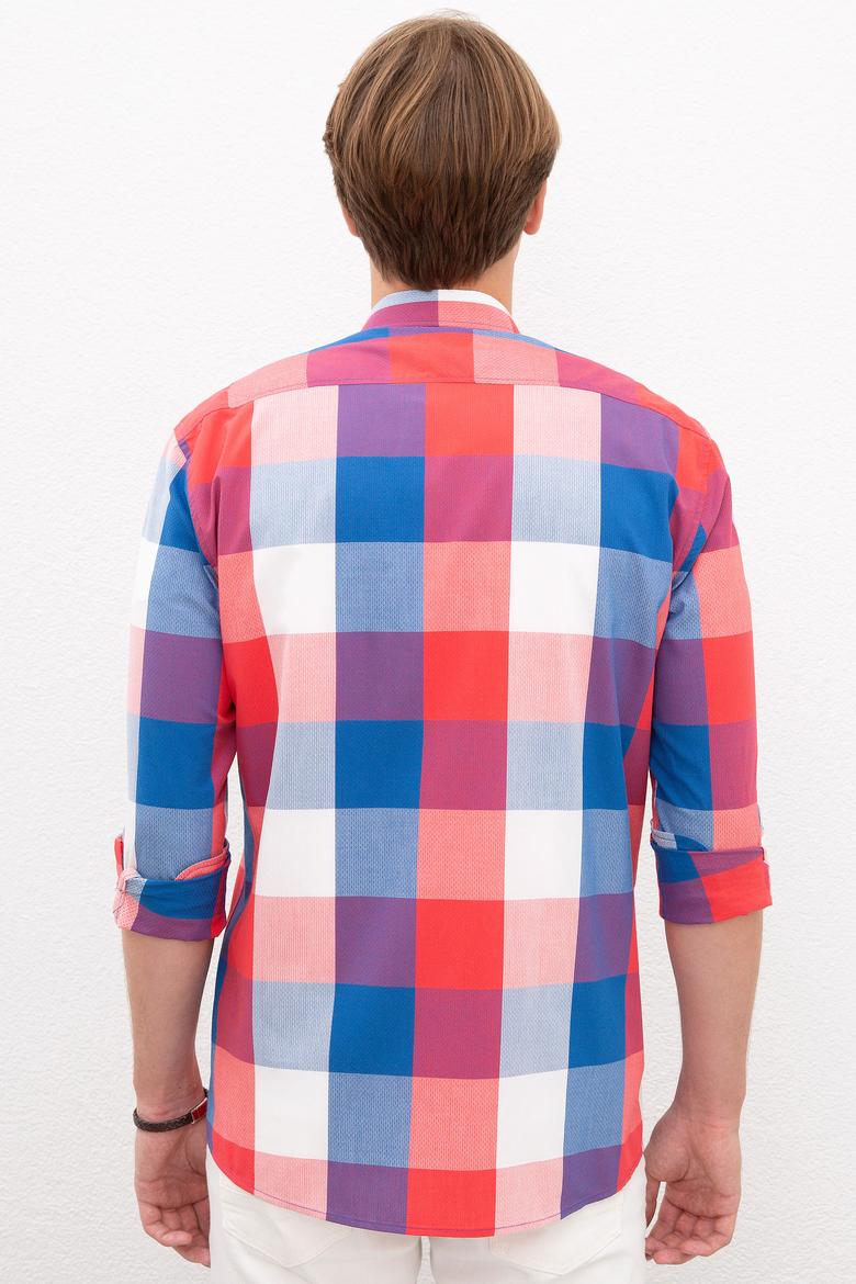 Erkek Kırmızı Gömlek Uzunkol - 50218686012