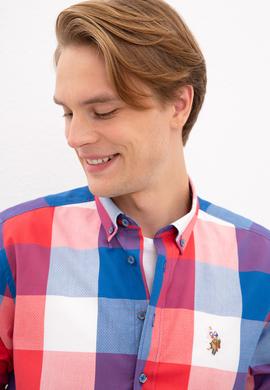 Erkek Kırmızı Gömlek Uzunkol - 50218686012