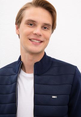 Erkek Lacivert  Triko Hırka - 50207412010