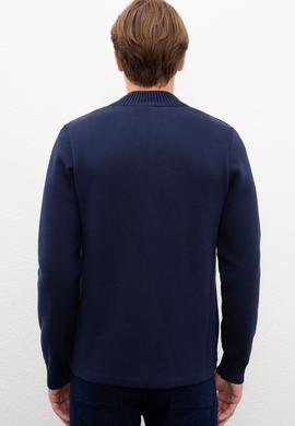 Erkek Lacivert  Triko Hırka - 50207412010