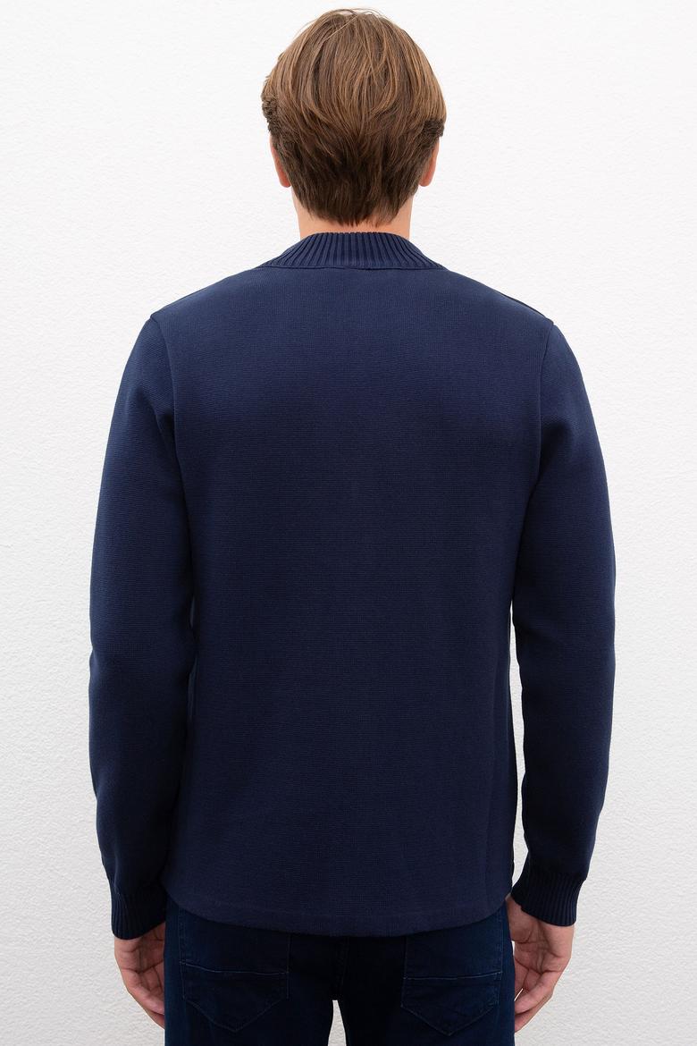 Erkek Lacivert  Triko Hırka - 50207412010