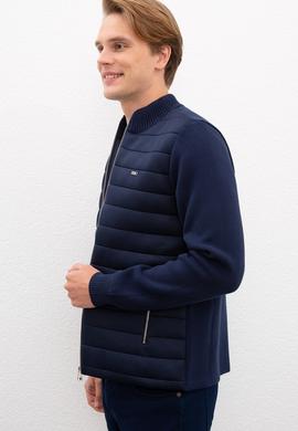 Erkek Lacivert  Triko Hırka - 50207412010