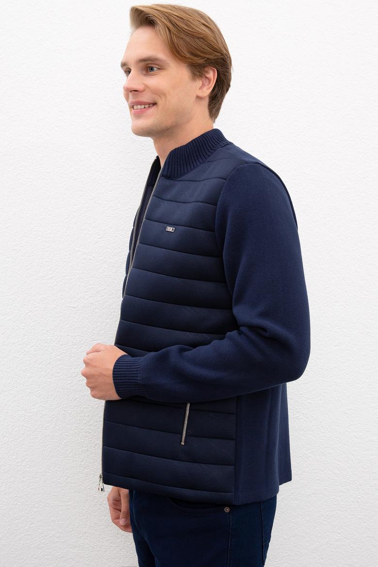 Erkek Lacivert  Triko Hırka - 50207412010