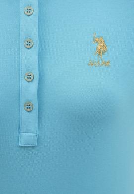 Kadın Turkuaz Polo Yaka T-Shirt Basic - 50217719128