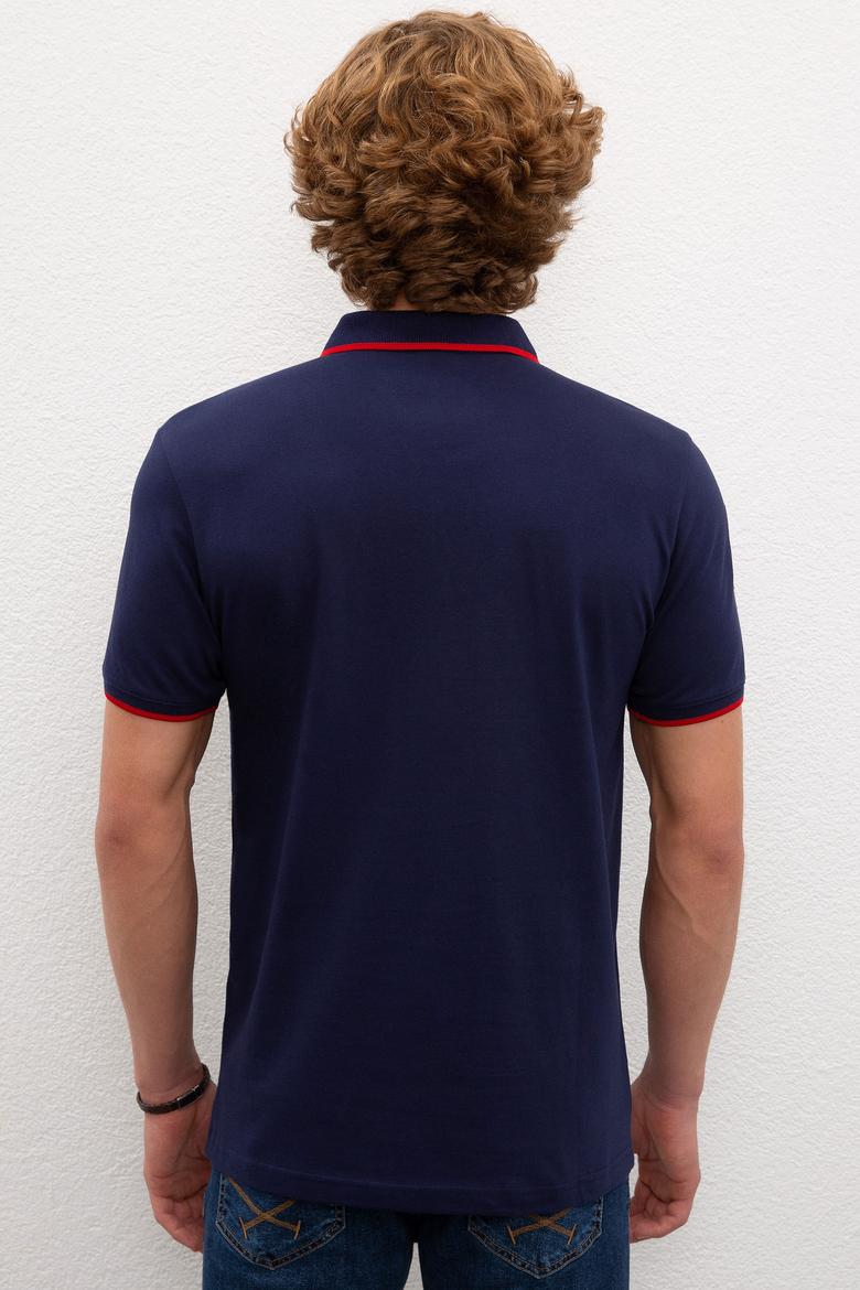 Erkek Lacivert Basic Tişört - 50222031054