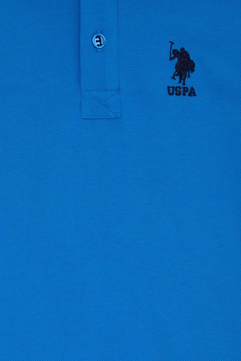 Erkek Çocuk Mavi Polo Yaka Tişört - 50222608143