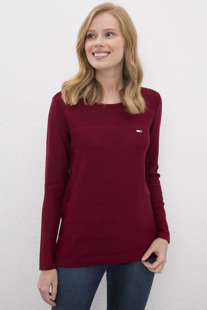 Kadın Kırmızı Triko Kazak