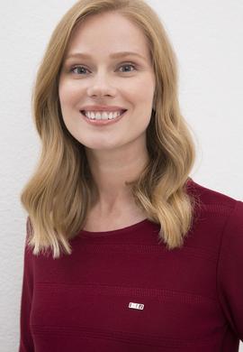 Kadın Kırmızı Triko Kazak - 50223976032